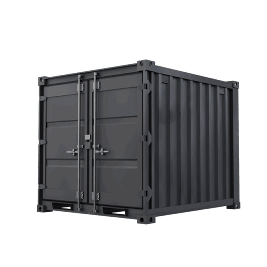 8-Fuß-Lagercontainer in Anthrazitgrau