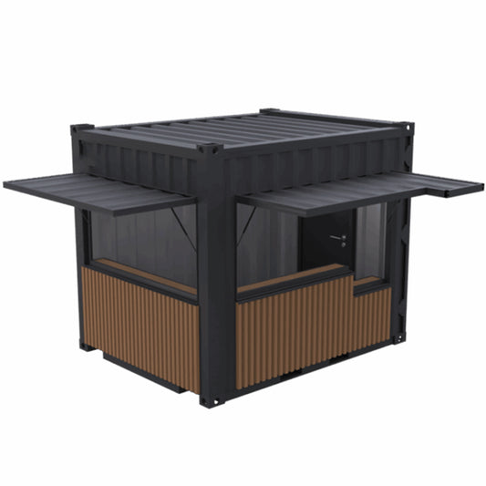 Snack Box 10 Fuß – Option: Stahlverkleidung in Holzoptik