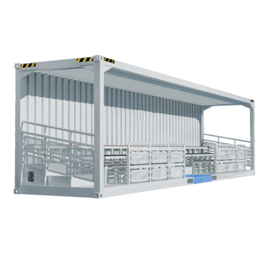 40-Fuß-Tribünencontainer – Ausgebauter Container als Tribüne