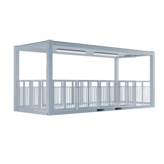 Überdachte modulare Terrasse (20 Fuß)